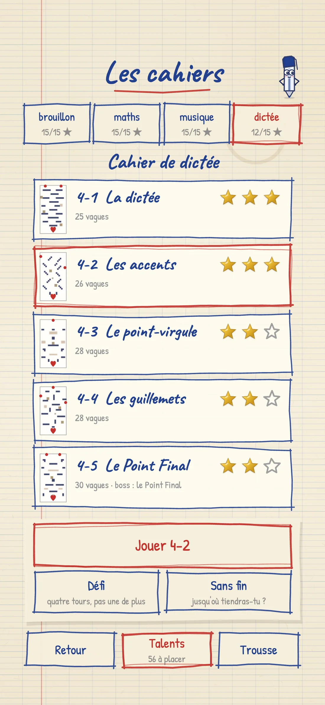 Un boss-lettre qui traverse la page