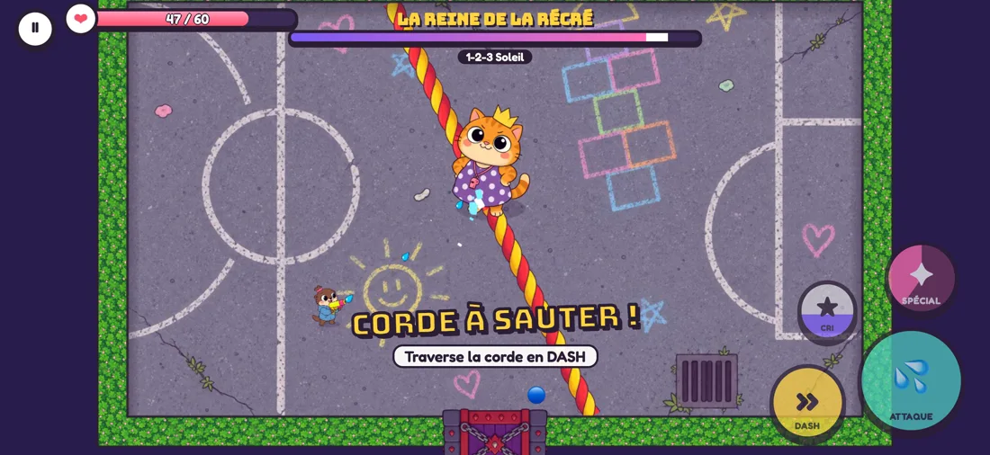 La Reine de la récré, premier boss